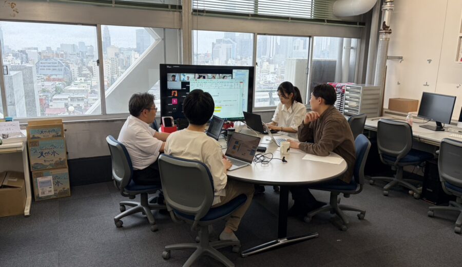 班ゼミや研究ミーティングを行う蓮池研究室